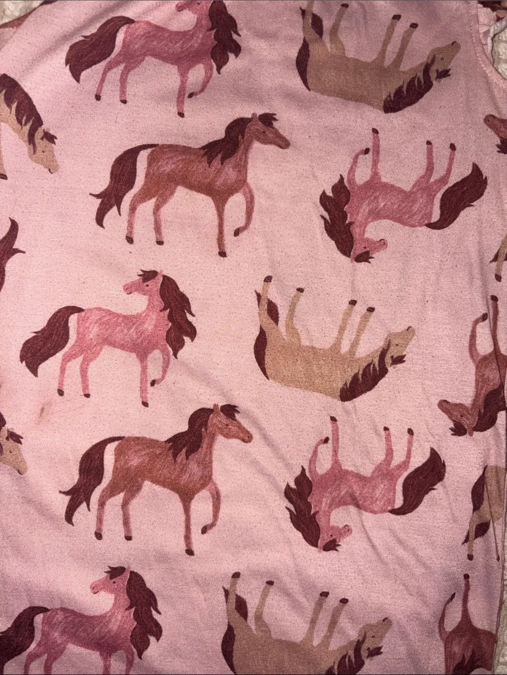 Carter's Pink Horse Print NightGown sz8